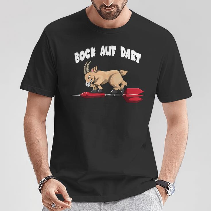 Bock On Dart Player Dartboard Goat Bock Darts T-Shirt Lustige Geschenke