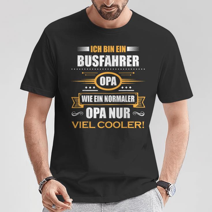 Bus Driver Grandpa T-Shirt Lustige Geschenke