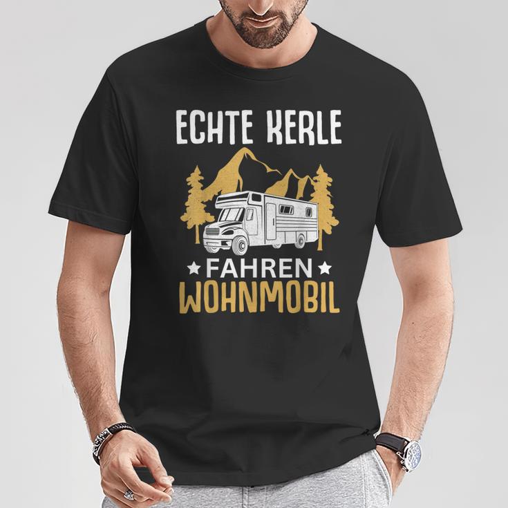 Campen Echte Kerle Fahren Wohnmobil Camping T-Shirt Lustige Geschenke