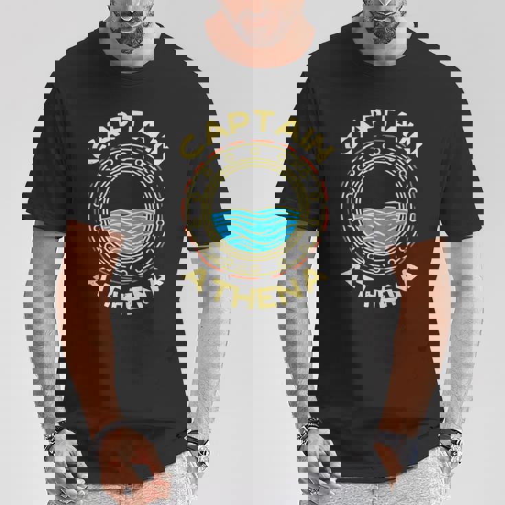 Capitaine Athena Prénom Personnalisé Surnom Personnalisé Drôle T-Shirt Cadeaux drôles