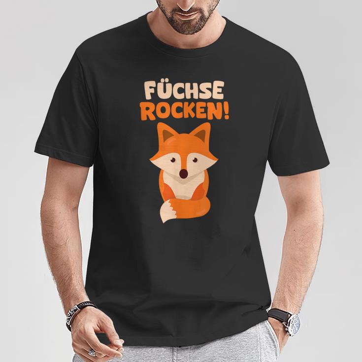 Children's With Fox Rocks Red Fox Pack T-Shirt Lustige Geschenke