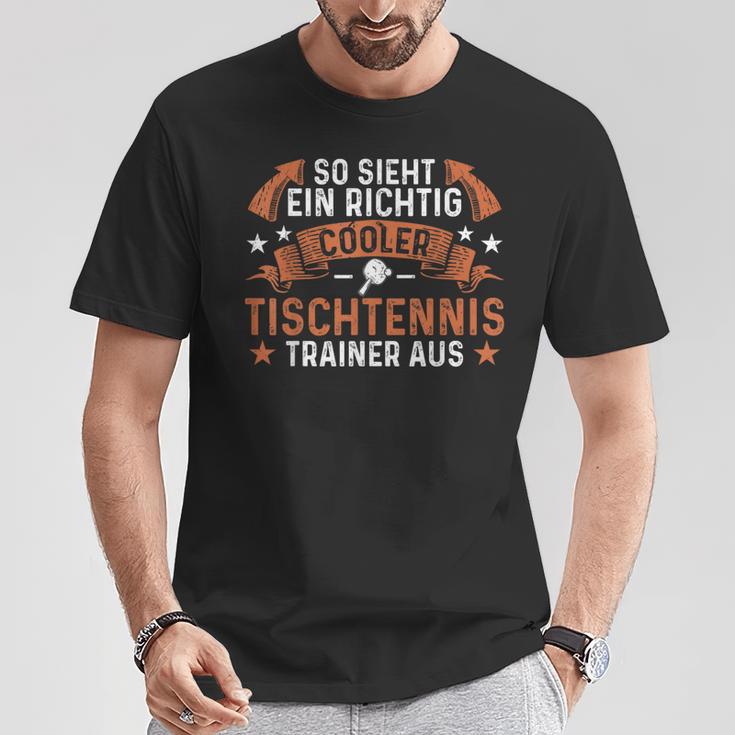 Coach With Ein Richtig Cool Table Tennis Trainer T-Shirt Lustige Geschenke