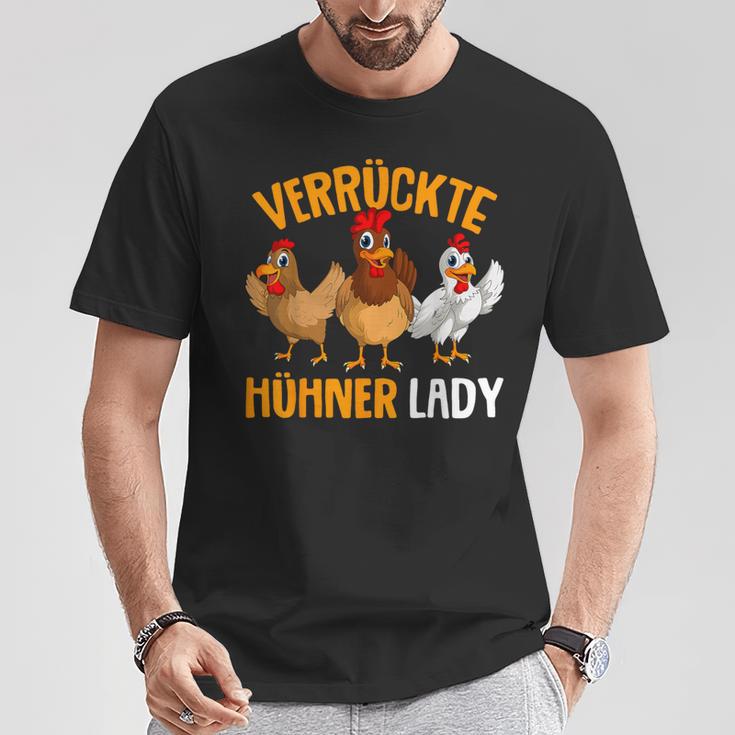 Crazy Chicken Lady Farmer Chicken S T-Shirt Lustige Geschenke