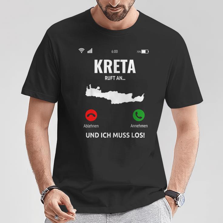 Crete Call An Greece Island Holiday Travel S T-Shirt Lustige Geschenke