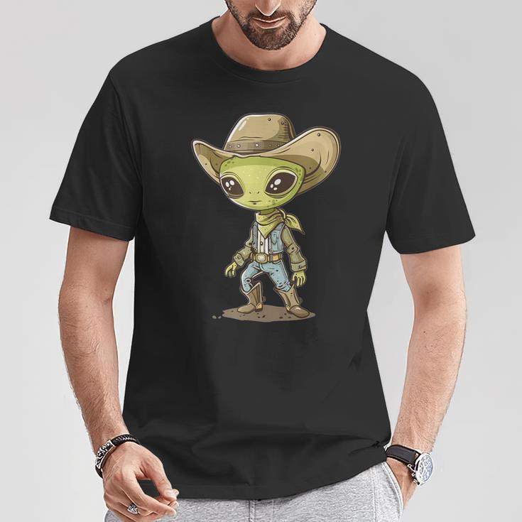 Cute Alien Cowboy T-Shirt Lustige Geschenke