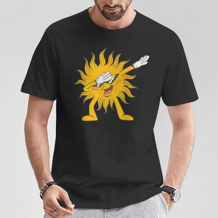 Dabbing Sun Summer Fun T-Shirt Lustige Geschenke