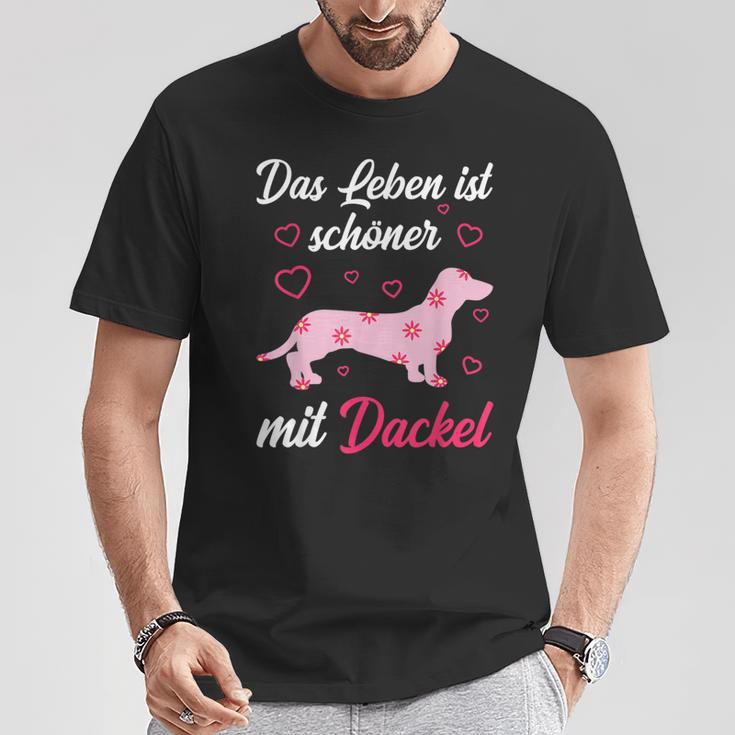 Dachshund Dog Girl Lady T-Shirt Lustige Geschenke