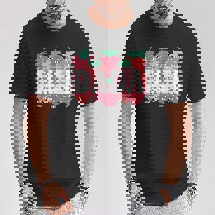 Dada Of The Berry First Birthday Strawberry Family Matching T-Shirt Funny Gifts