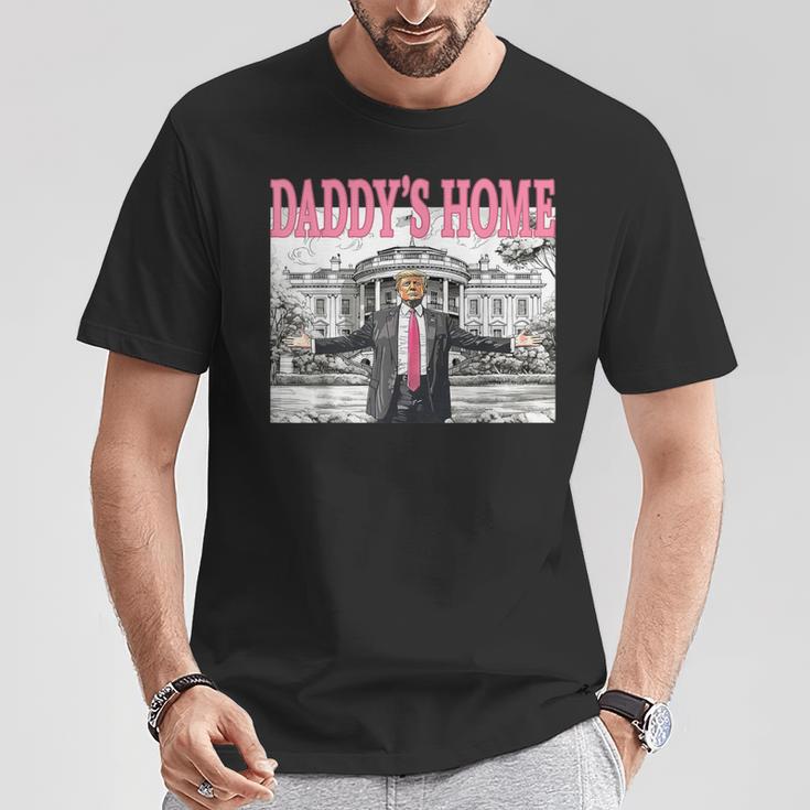 Daddy's Home Trump For Children Trump 2025 T-Shirt Lustige Geschenke