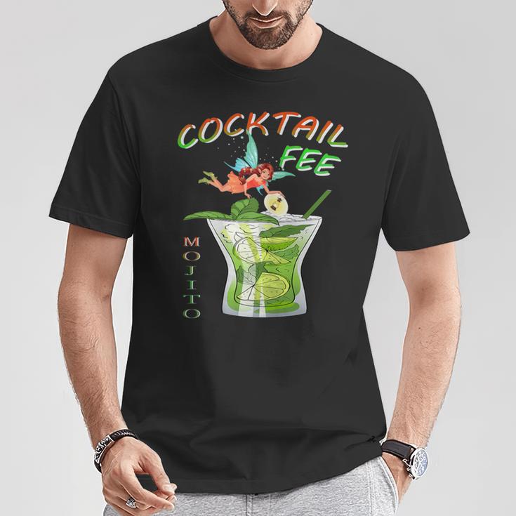 Damen Cocktail Fee Kostüm T-Shirt Lustige Geschenke