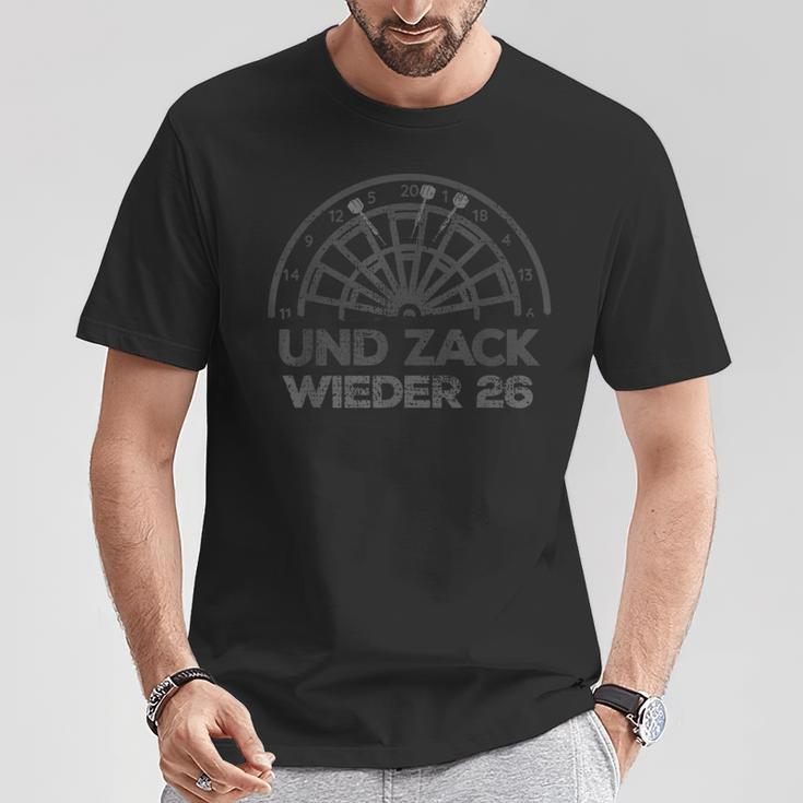 Dart Und Zack Wieder 26 Dartboard Retro Dart T-Shirt Lustige Geschenke