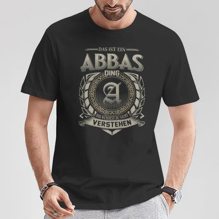 Das Ist Ein Abbas Ding Abbas Name T-Shirt Lustige Geschenke