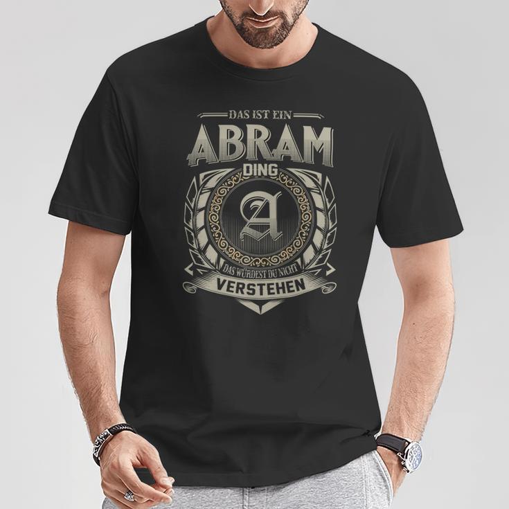 Das Ist Ein Abram Ding Abram Name T-Shirt Lustige Geschenke