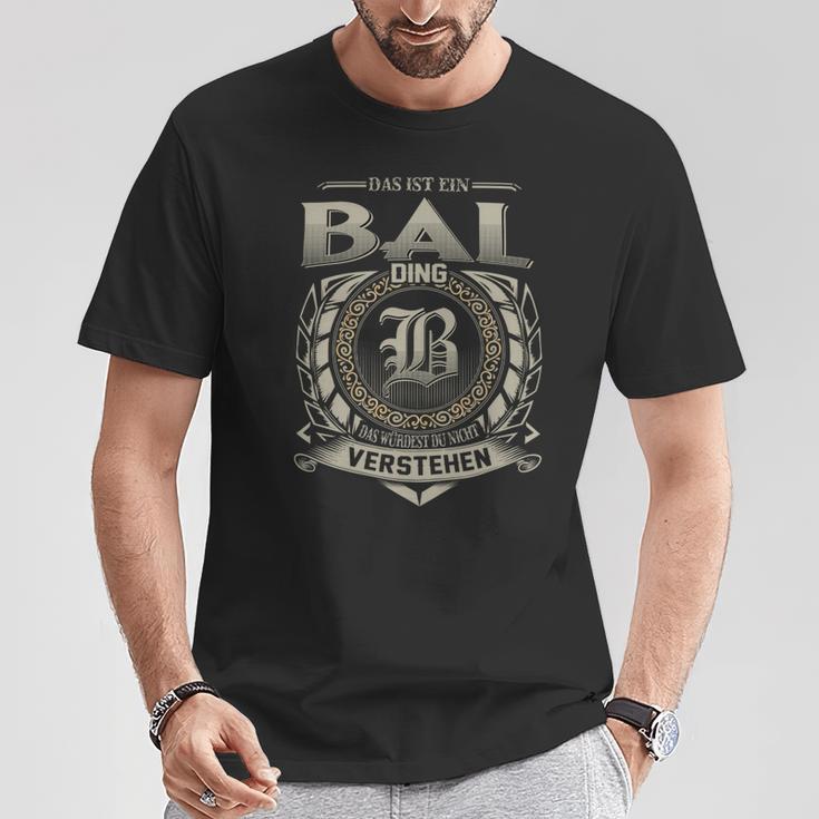 Das Ist Ein Bal Ding Bal Name T-Shirt Lustige Geschenke