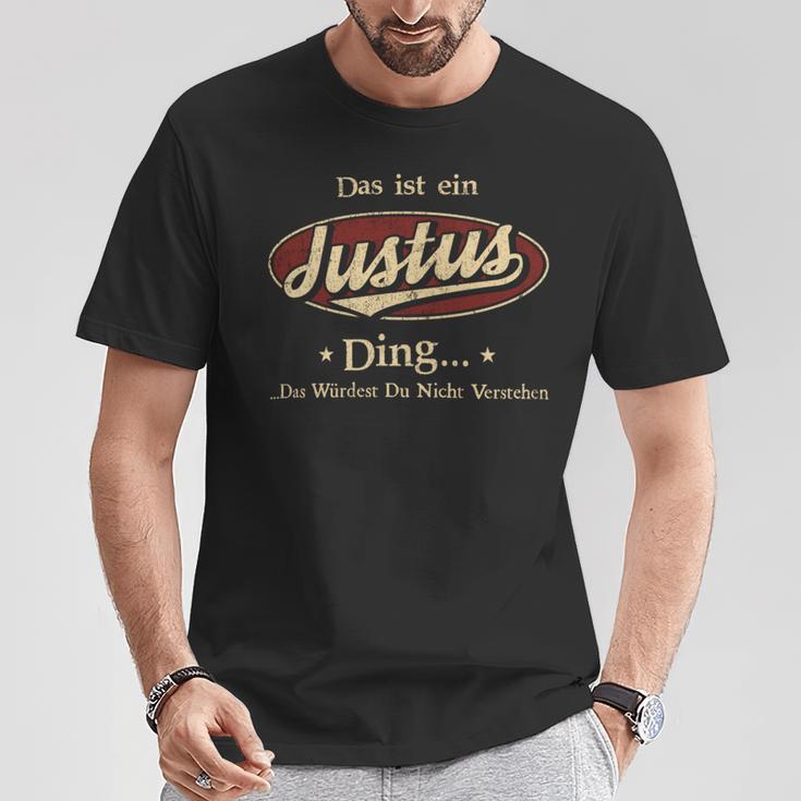 Das Ist Ein Justus Ding Das Würdest Du Nicht Verstehen Justus Name T-Shirt Lustige Geschenke