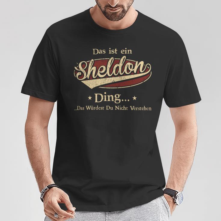 Das Ist Ein Sheldon Ding Das Würdest Du Nicht Verstehen Sheldon Name T-Shirt Lustige Geschenke