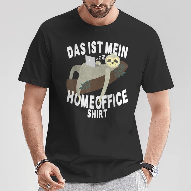 Das Ist Mein Homeoffice Sloth Home Office T-Shirt Lustige Geschenke