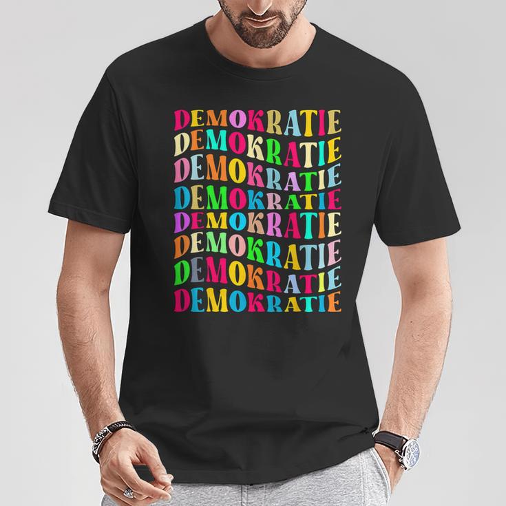 Demokratie Haltung T-Shirt Lustige Geschenke