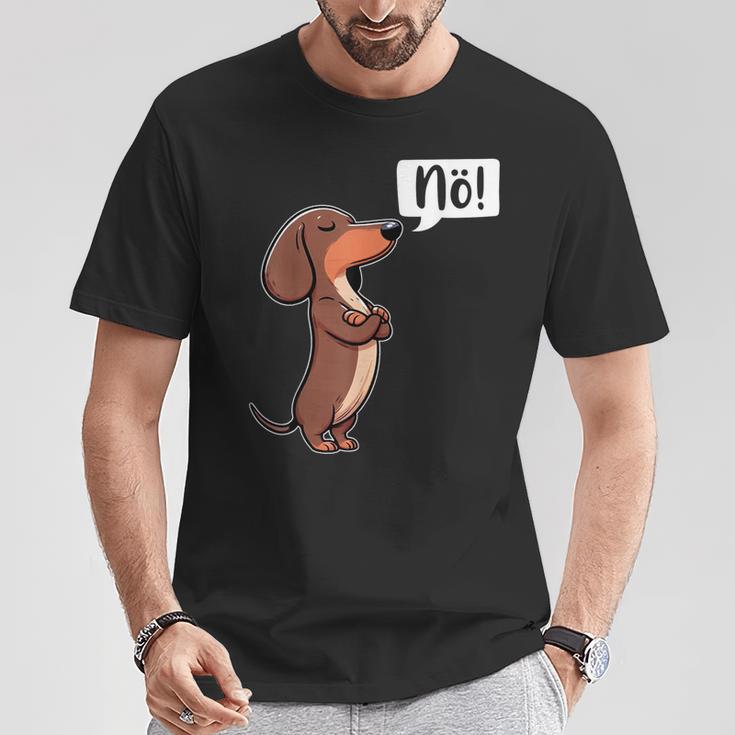 Dickköpfiger Rauhaardackel Nö Dachshund Dog Dog T-Shirt Lustige Geschenke