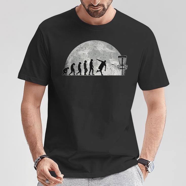 Discgolf Evolution Moon Throwing Disc Golf Disc T-Shirt Lustige Geschenke