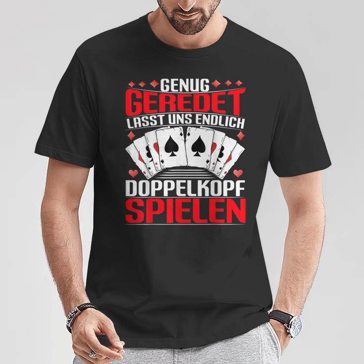 Doppelkopf Card Games Enug Geredet Lasst Uns Spielen S T-Shirt Lustige Geschenke