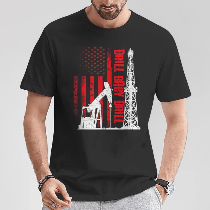 Drill Baby Drill Oil Field Worker T-Shirt Lustige Geschenke