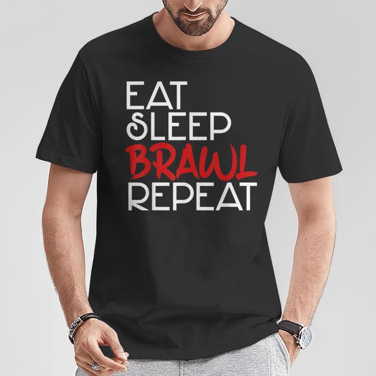 Eat Sleep Brawl Repeat Gamer Gamer Game Children's Star T-Shirt Lustige Geschenke