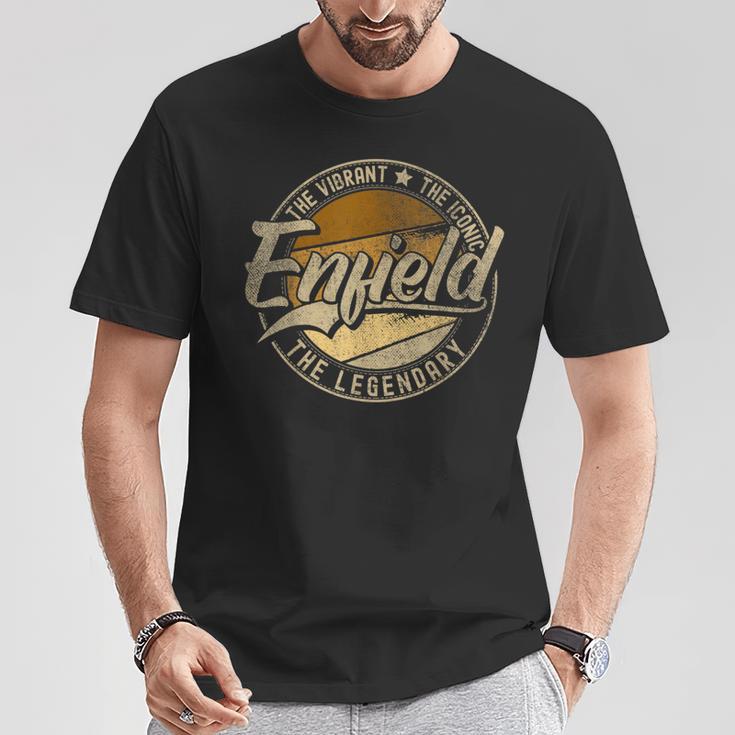 Enfield Ct Connecticutintage Distressed T-Shirt Lustige Geschenke