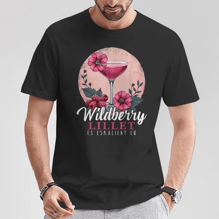 Es Eskaliert Eh Sommer Cocktail Party Wildberry Lillet Damen T-Shirt Lustige Geschenke