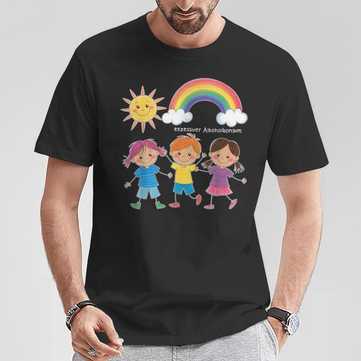 Excessive Alcohol Consumption X Children's Drawing T-Shirt Lustige Geschenke