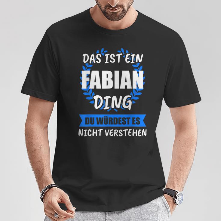 Fabian Name First Name T-Shirt Lustige Geschenke