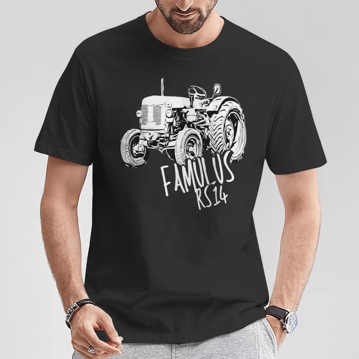 Famulus Traktor Famulus Rs14 Trekker Landwirt Baue Tractor T-Shirt Lustige Geschenke