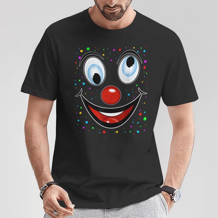 Fancy Dress Clown Face Outfit Clown Costume Carnival T-Shirt Lustige Geschenke