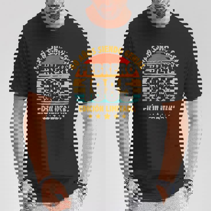 Febrero 1985 40 Años Hombre Cumpleaños Regalo Febrero 1985 Camiseta unisex Regalos divertidos