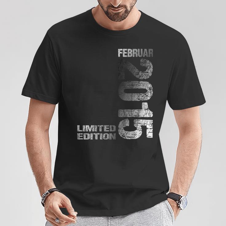 Februar 2015 Junge Mädchen 10 Geburtstag Limited Edition T-Shirt Lustige Geschenke