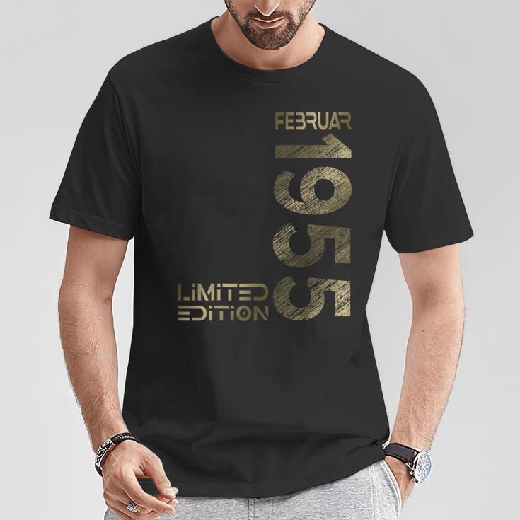 February 1955 Man Woman 70Th Birthday Limited Edition T-Shirt Lustige Geschenke