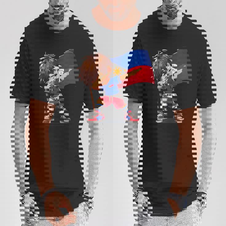 Filipino Dabbing Boy Philippines Flag Pinoy Boy Dab T-Shirt Unique Gifts