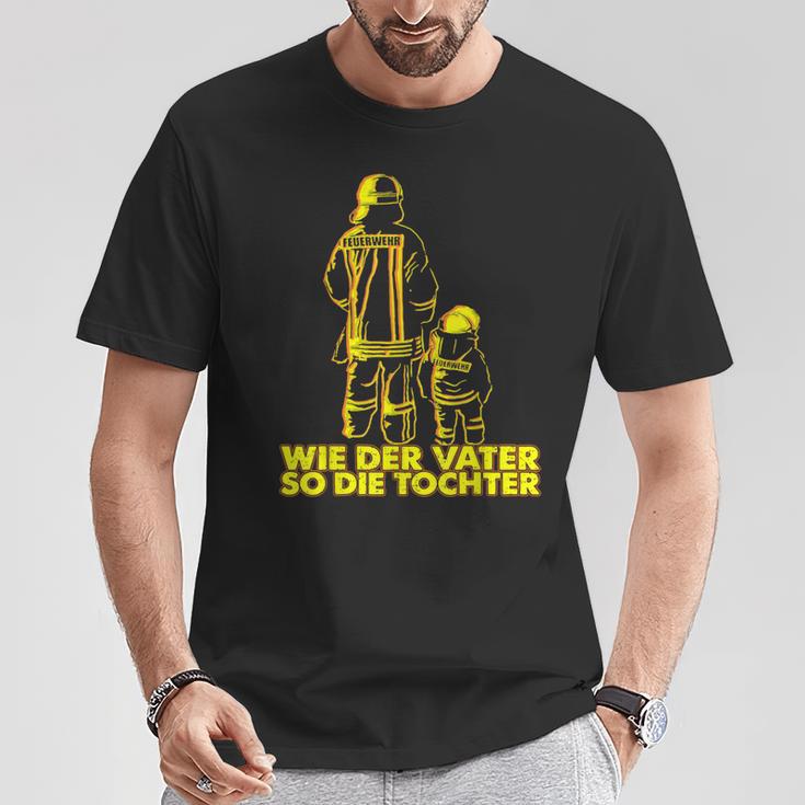 Firefighter Boys' Like Der Fater So Die Dochter T-Shirt Lustige Geschenke