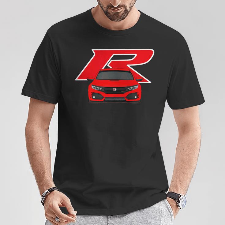 Fk8 Civic Type R Rally Red T-Shirt Lustige Geschenke