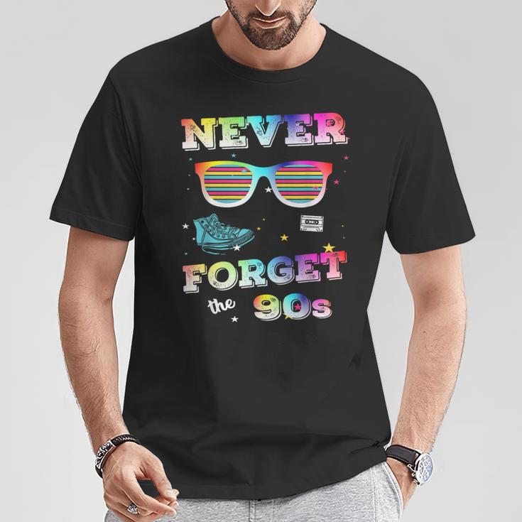 Never Forget 90S Retrointage Never Forget T-Shirt Lustige Geschenke