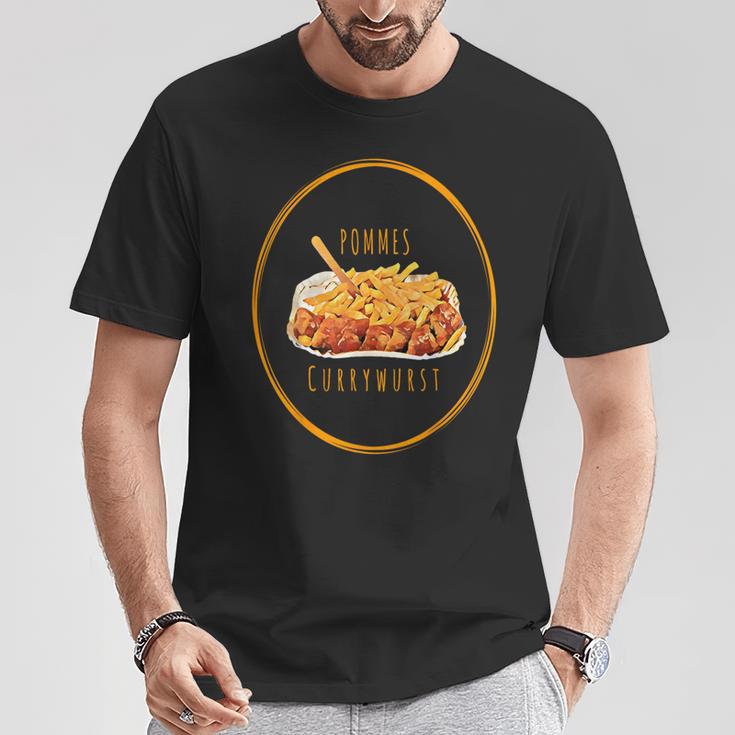 French Currywurst Barrier Mayo Ketchup T-Shirt Lustige Geschenke