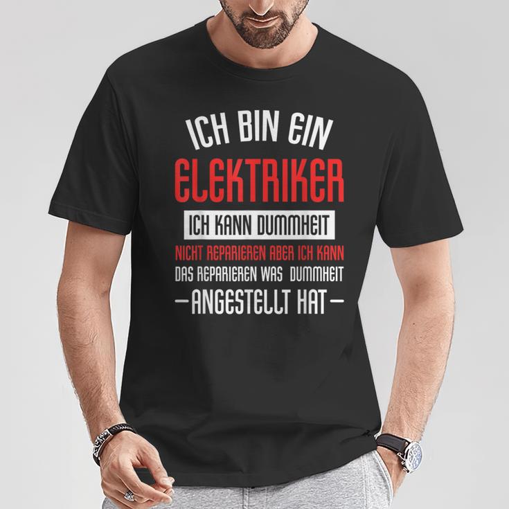 Electrician Sayings Accident Training T-Shirt Lustige Geschenke