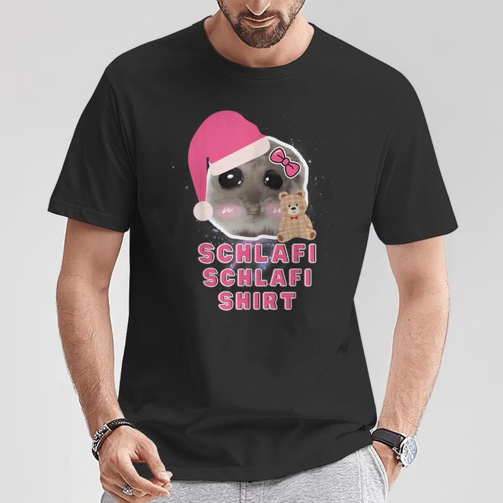 Hamster Sadhamster Hamstie Meme Schlafi Schlafi T-Shirt Lustige Geschenke