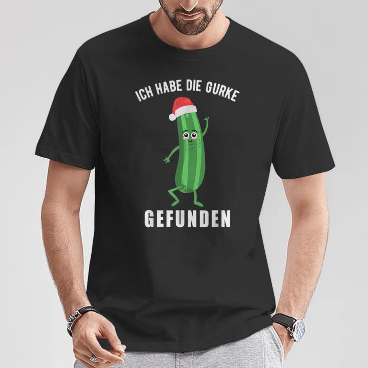 Ich Habe Die Gurke Finden Weihnachtsgurken Sieger T-Shirt Lustige Geschenke