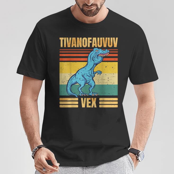 T-Rex Tyrannosaurus Tivanofauvuvex Meme T-Shirt Lustige Geschenke