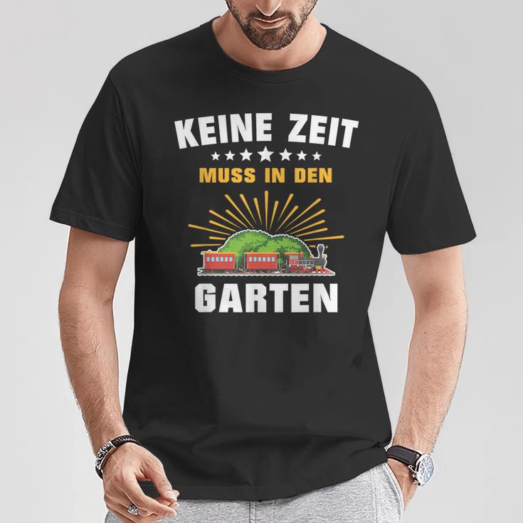 Gartenbahn Steam Train Model Railway Garden Slogan T-Shirt Lustige Geschenke