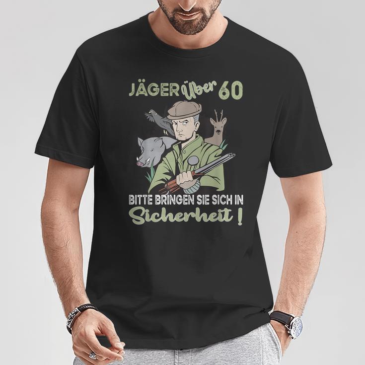 Hunter Birthday Over 60 Years T-Shirt Lustige Geschenke