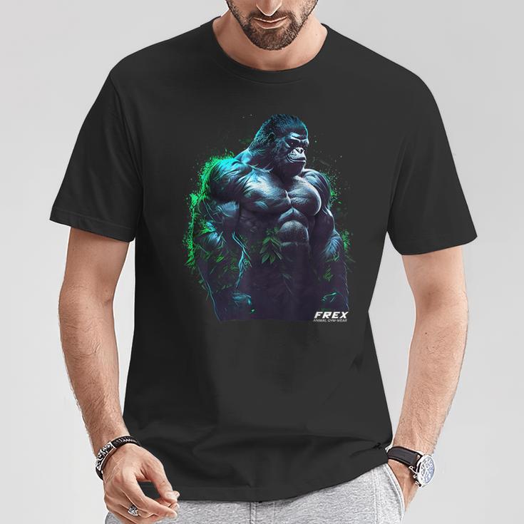 Gorilla Monkey Gym Wear Bodybuilding Workout Motivation T-Shirt Lustige Geschenke