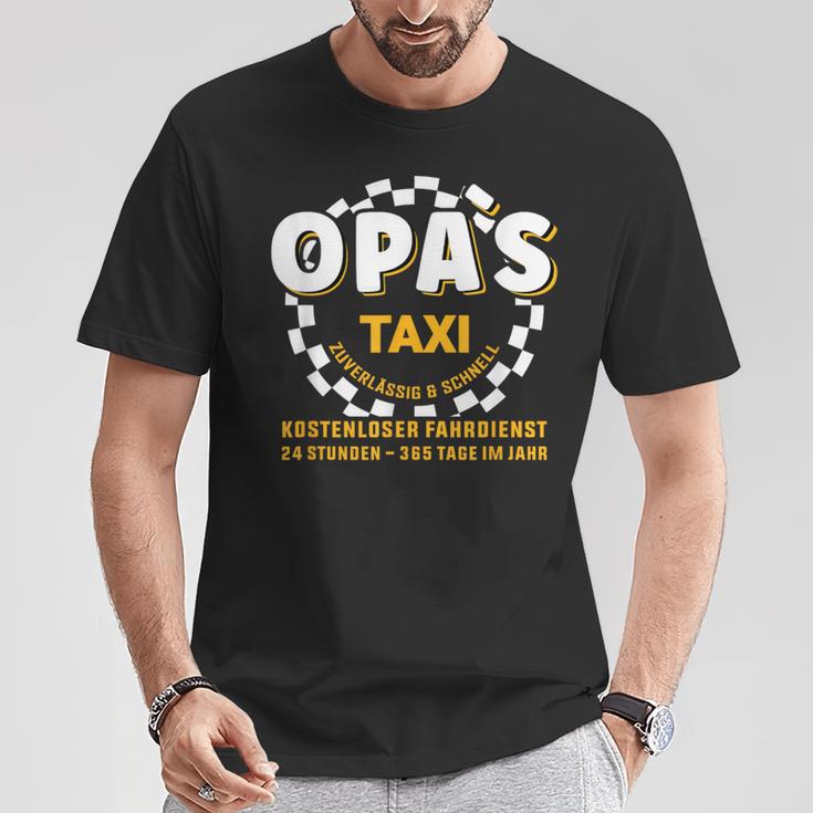 Grandpa's Taxi Chauffeur Auto Fahrbring Und Bringen T-Shirt Lustige Geschenke