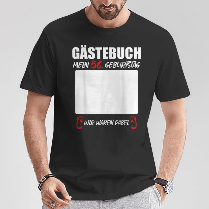 Guest Book 56Th Birthday Signatures Party T-Shirt Lustige Geschenke